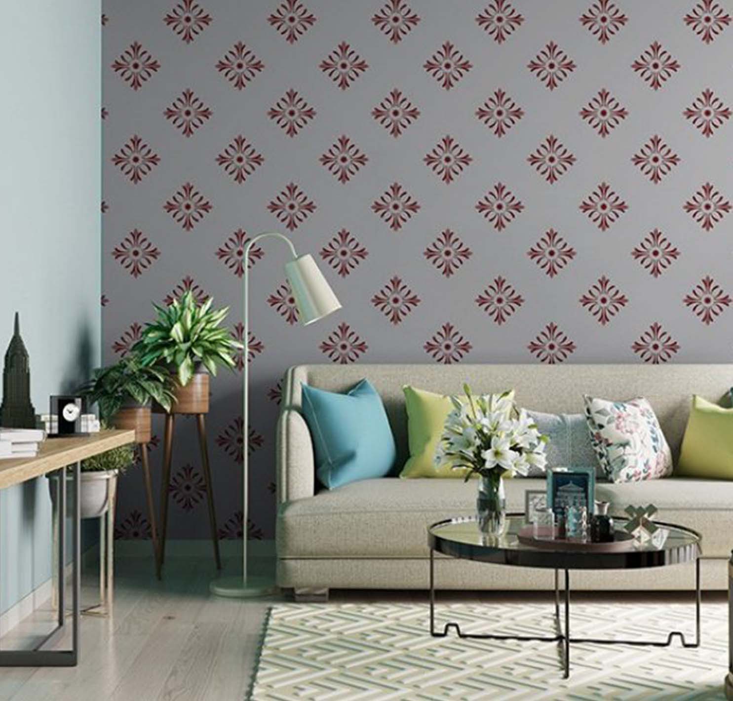 Asian Paints Wall Fashion Stencil Design - North Star