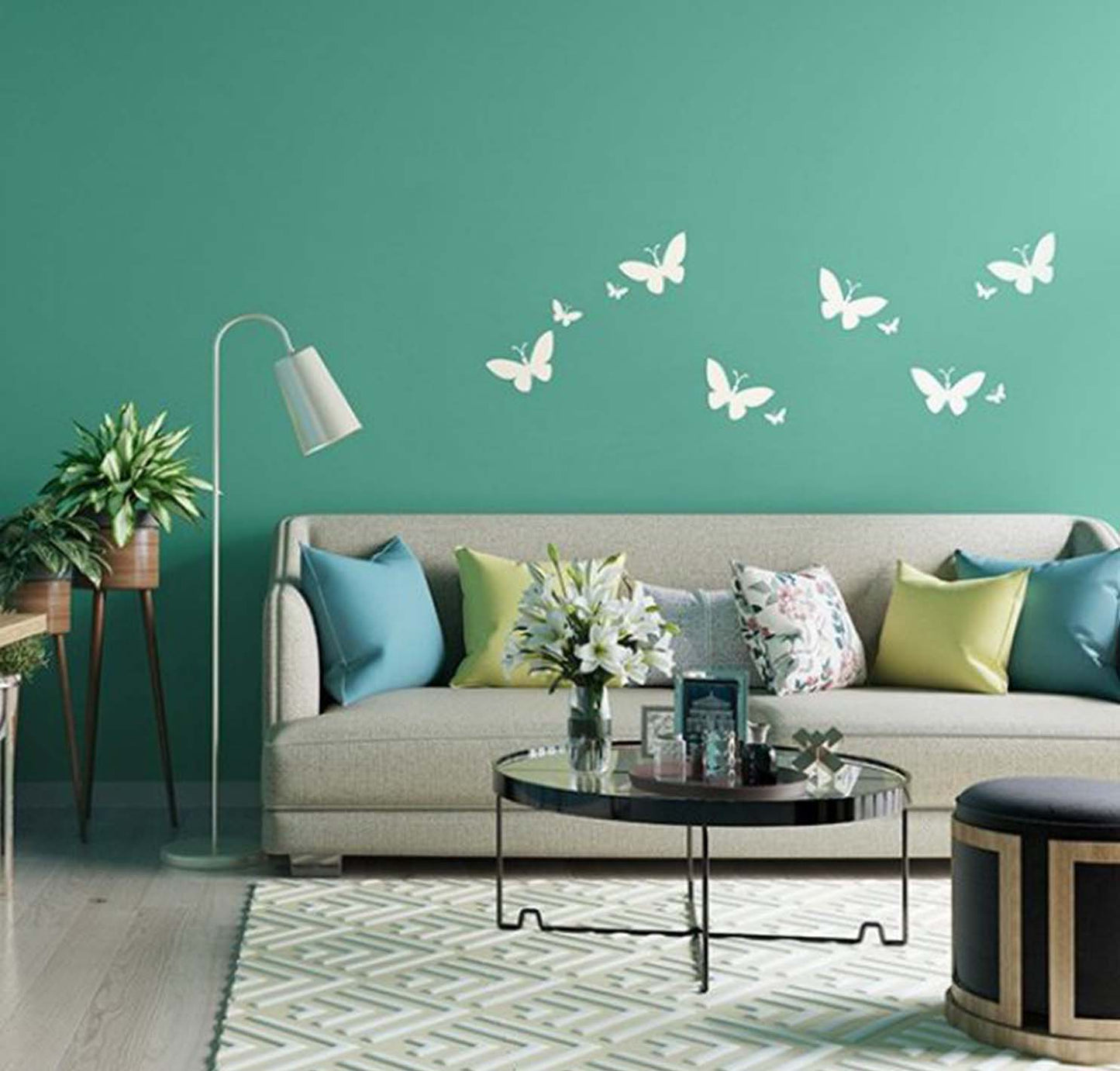 Asian Paints Wall Fashion Stencil Design - Butterfly