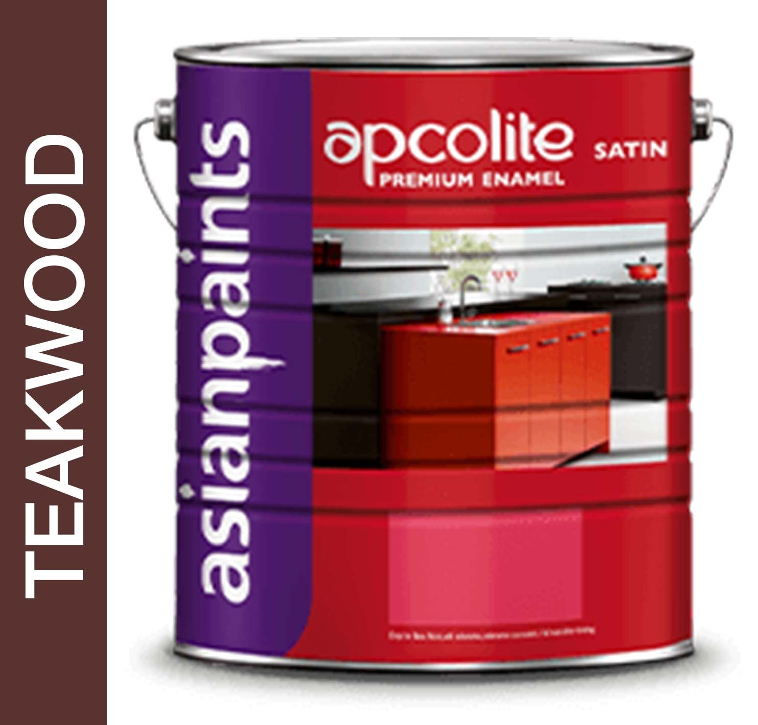 Asian Paints Apcolite Satin Premium Enamel - Teakwood