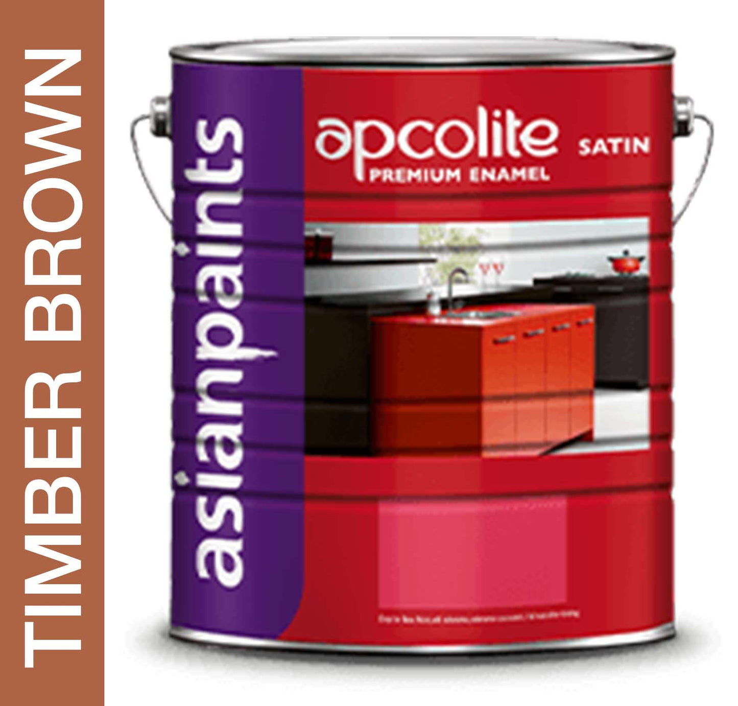 Asian Paints Apcolite Satin Premium Enamel - Timber Brown