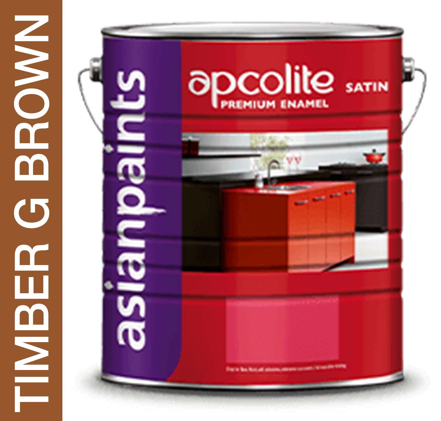 Asian Paints Apcolite Satin Premium Enamel - Timber Golden Brown