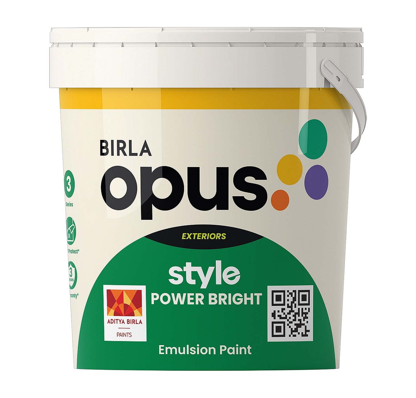 Birla Opus Paint Style Power Bright For Exterior Wall - White