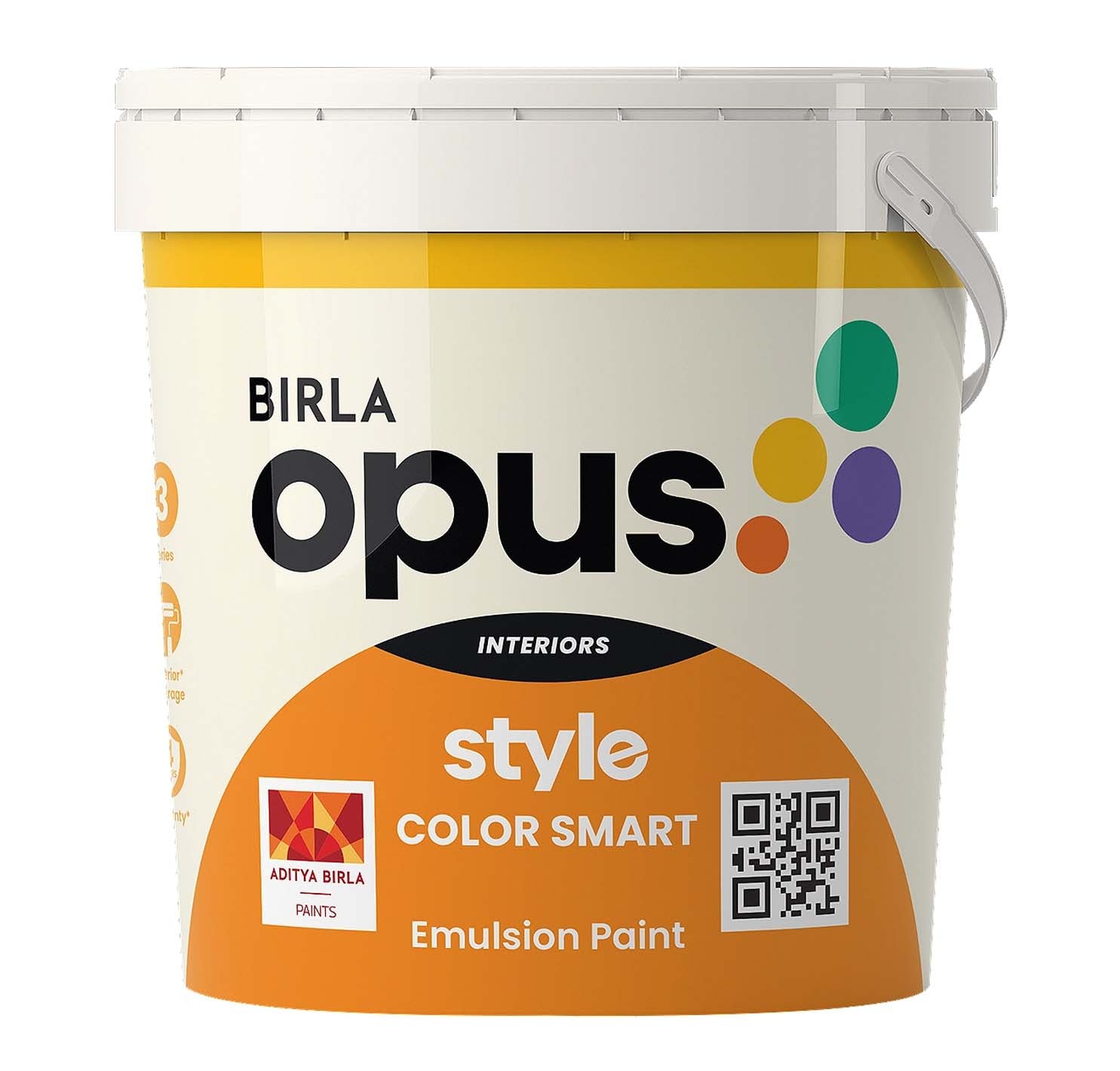 Birla Opus Paints Style Color Smart Interior Emulsion Wall Paint - White