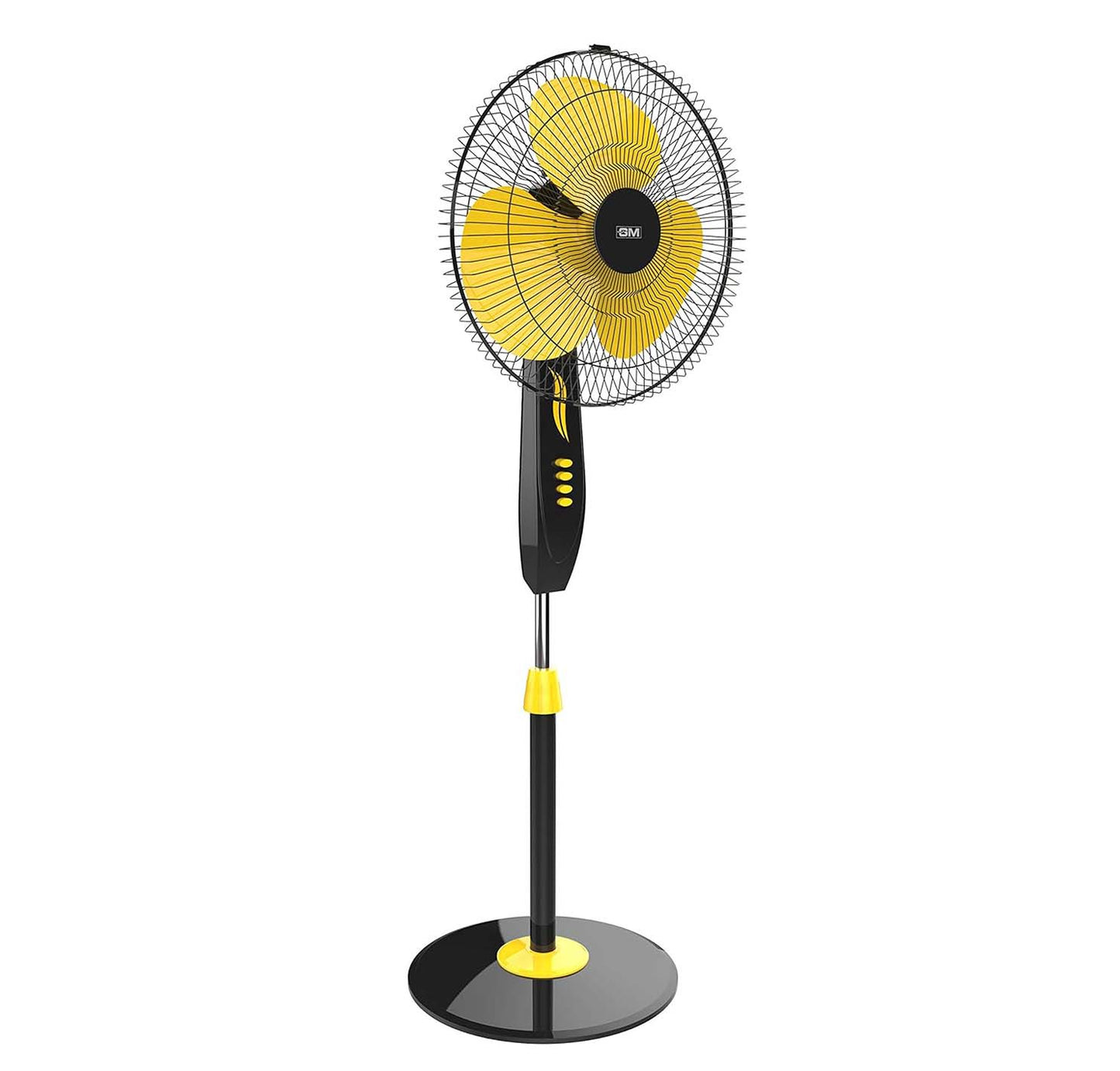 GM Livo Plus Pedestal Fan 400mm NS - Yellow Black