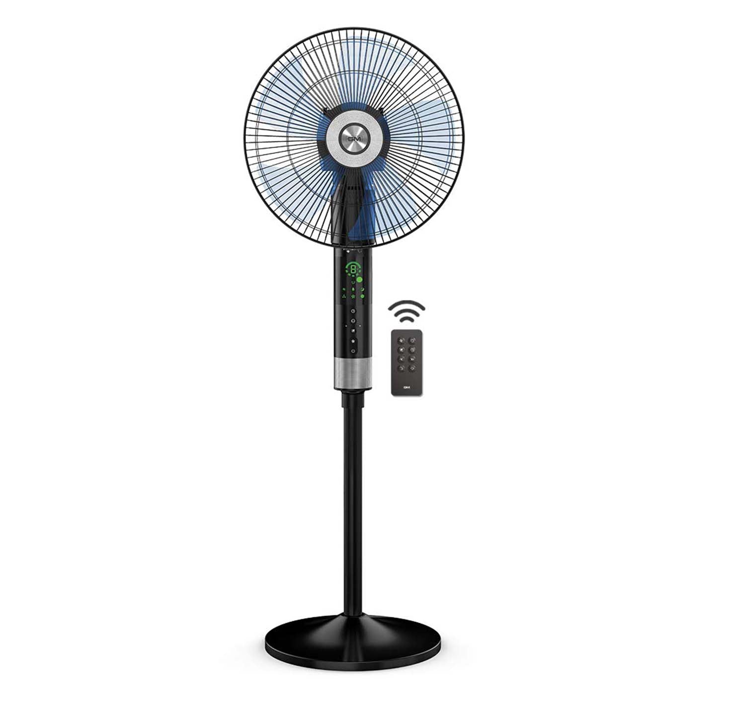 GM Maestro 360 Degree Remote Pedestal Fan 400mm - Black