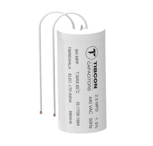 TIBCON Capacitor For Ceiling Fan 2.50 MFD-440 VAC-50Hz