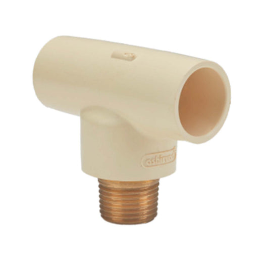 Ashirvad CPVC Brass Tee with Reducing Male Adapter Brass Threaded - MABT