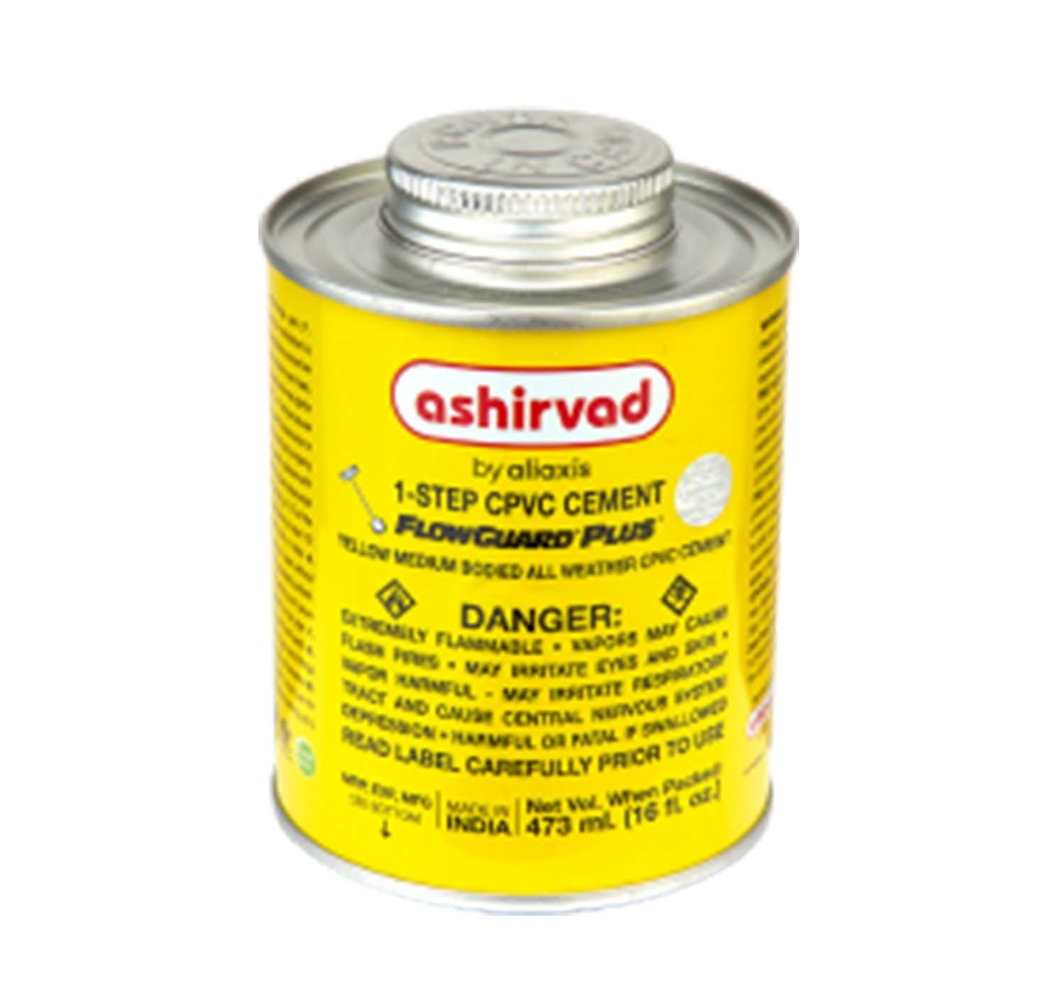 Ashirvad 1 Step CPVC Yellow Medium Solvent Cement - Tin