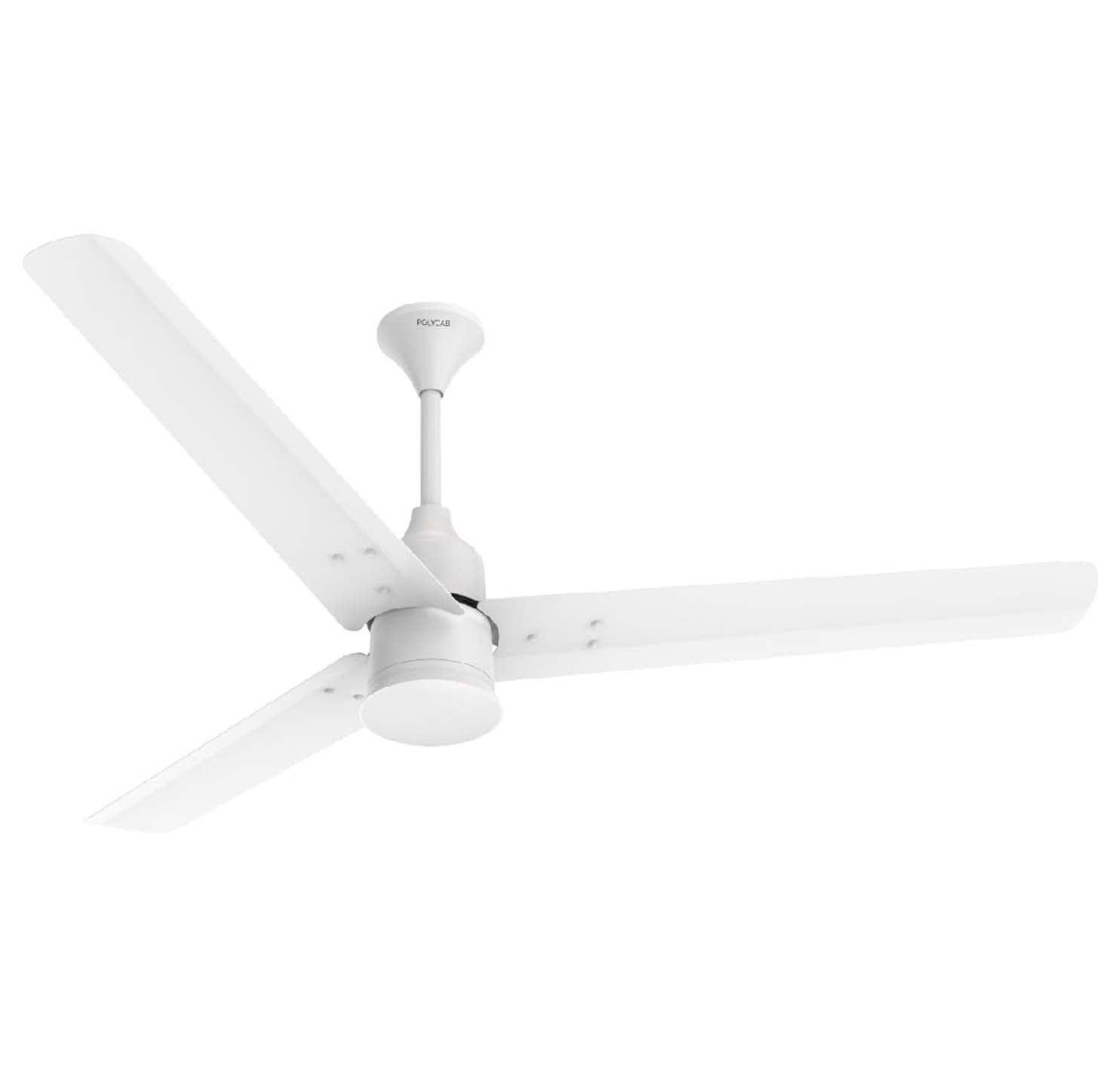 Polycab Silenco Advance BLDC Mini Ceiling Fan With 5 Star Rated - 1200mm - Matt Satin White