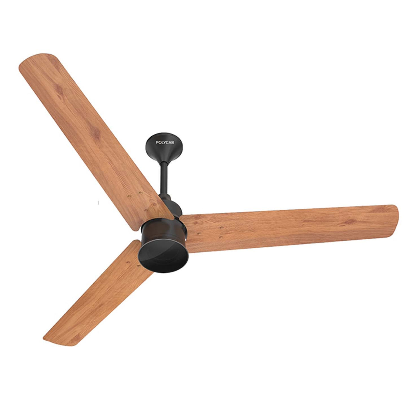 Polycab Silenco Advance BLDC Mini Ceiling Fan With 5 Star Rated - 1200mm - Natural Wood