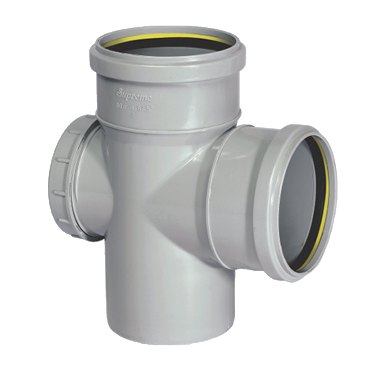 Supreme PVC Pipe Fitting Single Tee Door With Fix O-Ring Type