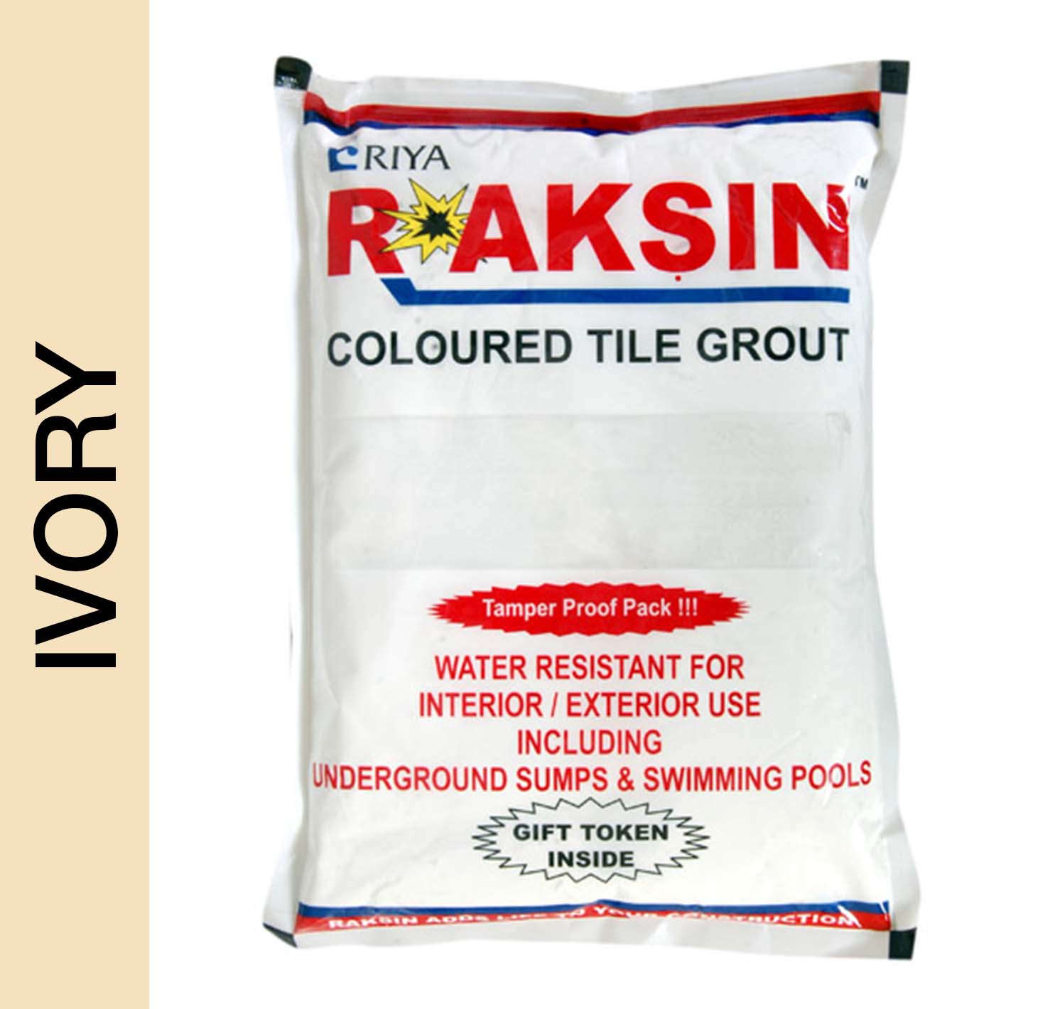Riya Raksin Coloured Tile Grout Waterproof Cement Ivory