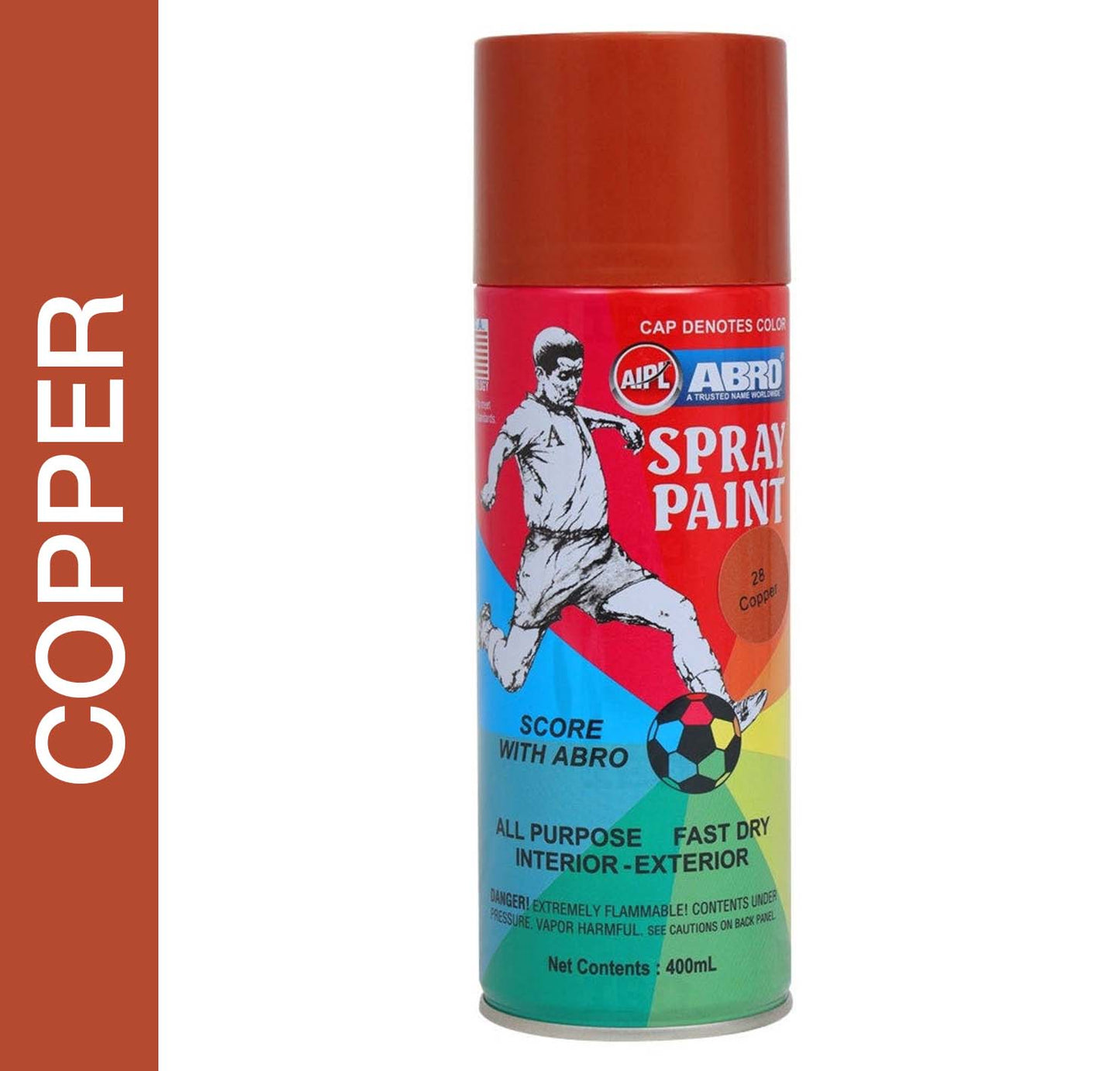 Abro Spray Paint Copper 400ml