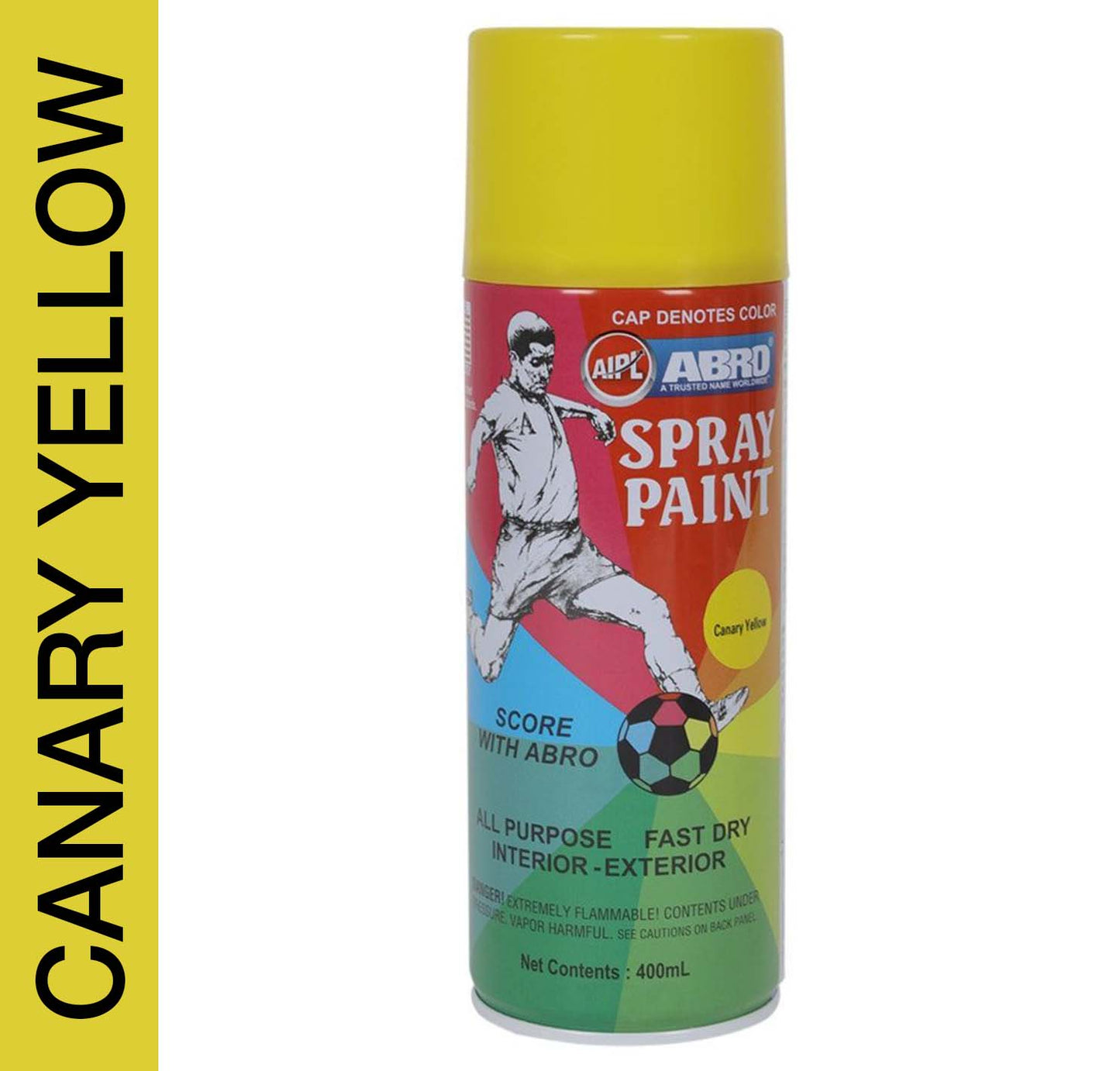 Abro Spray Paint Canary Yellow 400ml
