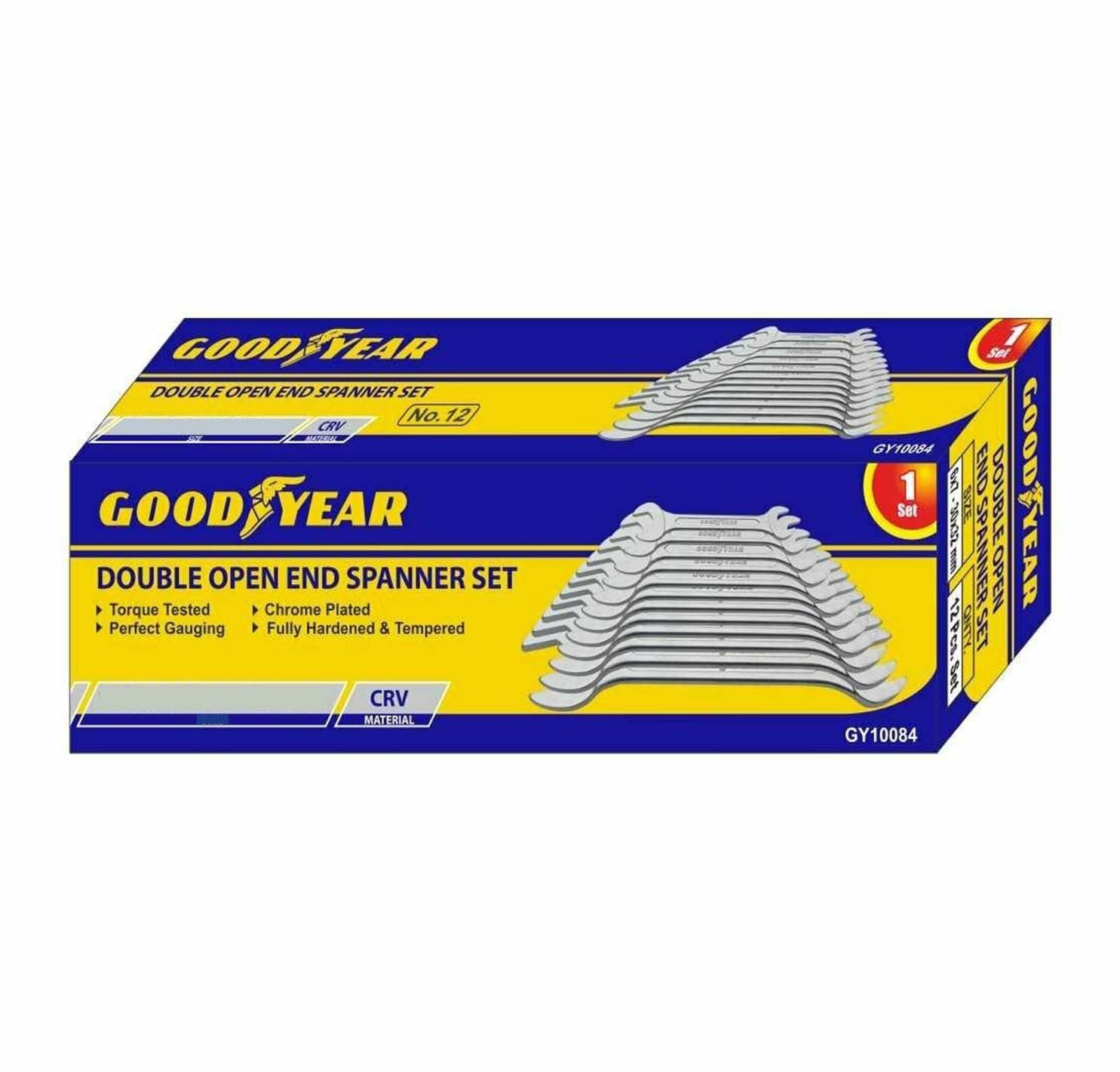 Goodyear Double Open End Spanner Set - Box Packing