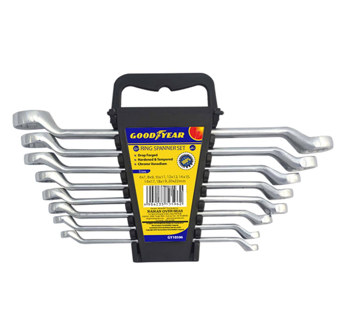 Goodyear Ring Spanner Set - Rack Packing