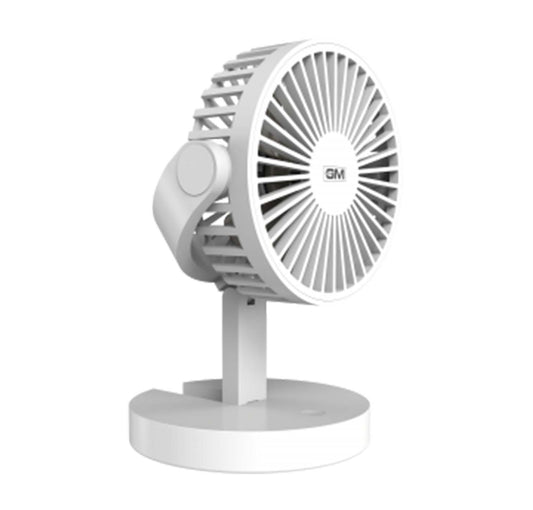 GM Air Foldable Battery Operated Personal Table Fan - 150mm - White