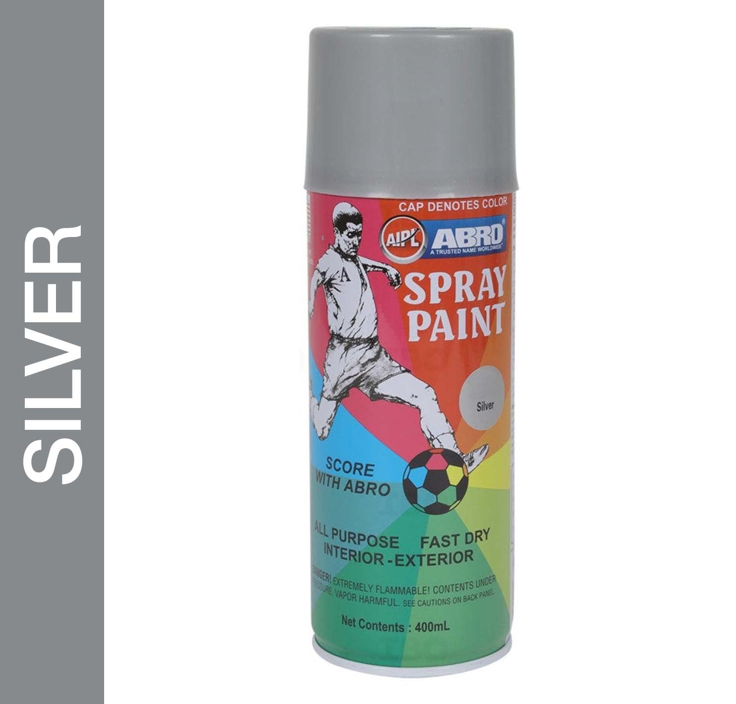 Abro Spray Paint Silver 400ml