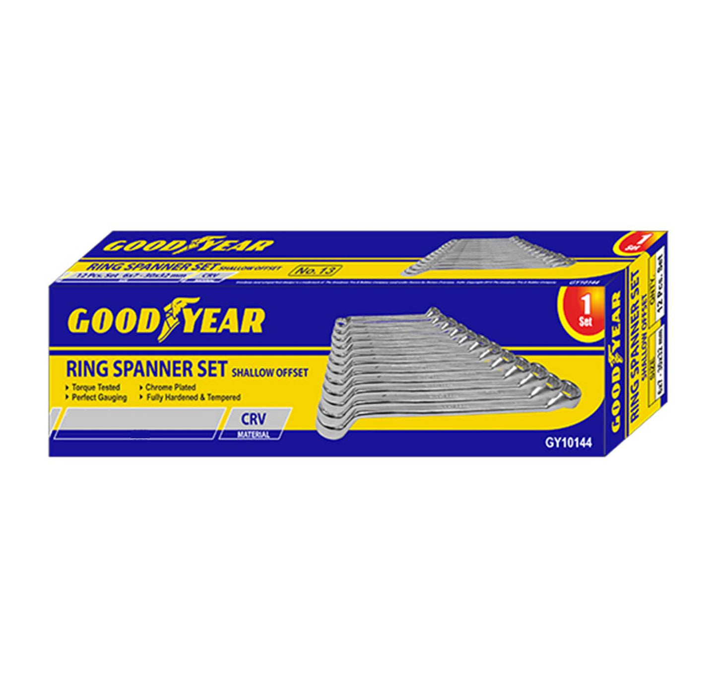 Goodyear Ring Spanner Set - Box Packing