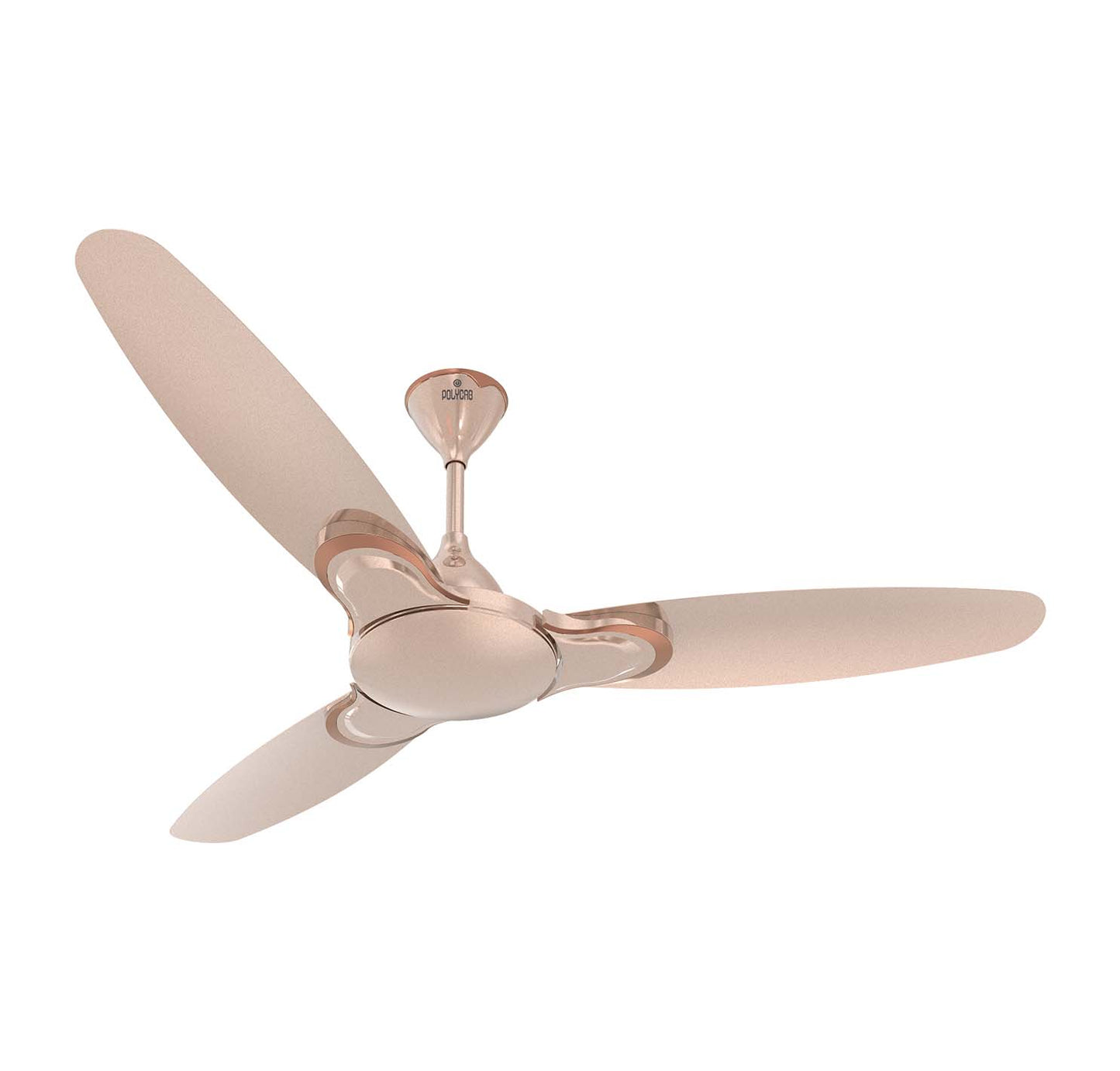 Polycab Vital Petal Ceiling Fan Designer Series - Metallic Rose Gold